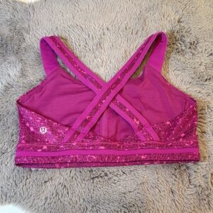 Lululemon Athletica Magenta Sports Bra